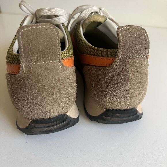 Rag & Bone Women’s Retro Runner Sneaker Trainers Green Moss Orange Size 7.5/37.5 - Picture 5 of 10